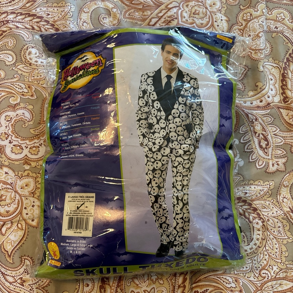 Halloween Skull Tuxedo Suit